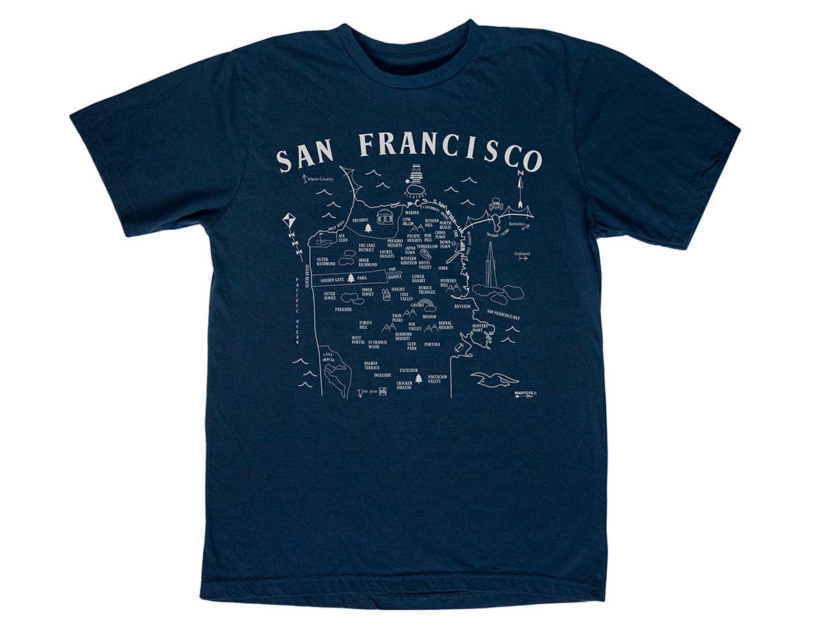 San Francisco Adult Tee Navy