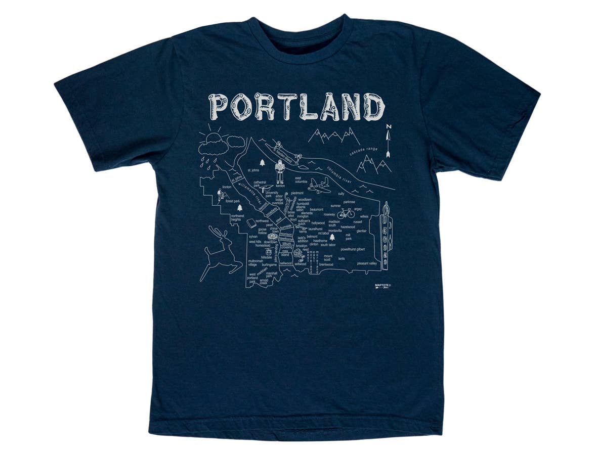 Portland Adult Tee - Navy