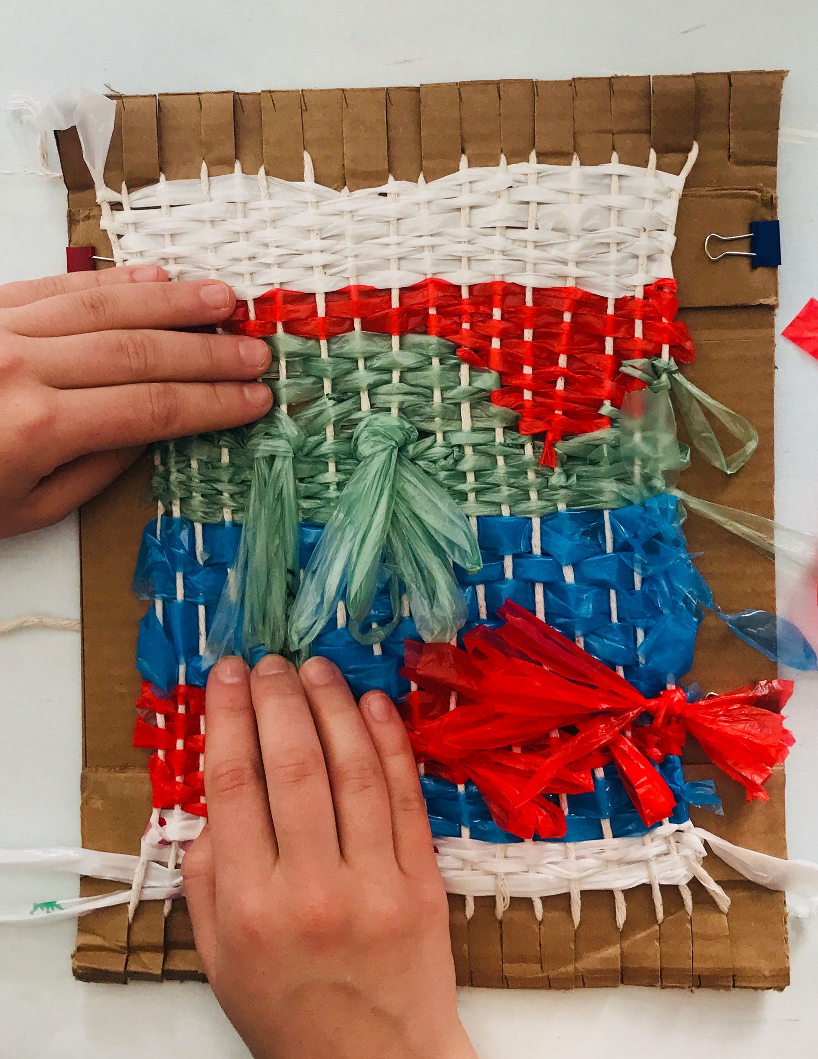 Up-cycled Plastic Bag Weaving DIY « Maptote