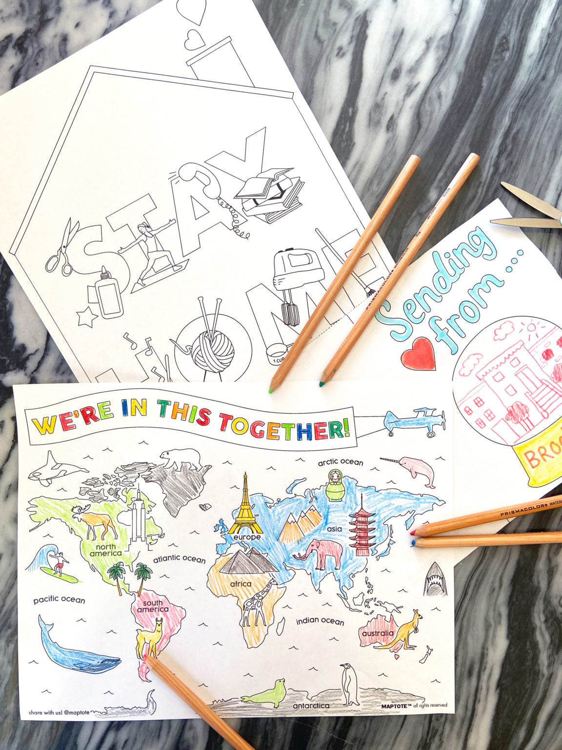 FREE Coloring Pages & Card Downloads « Maptote