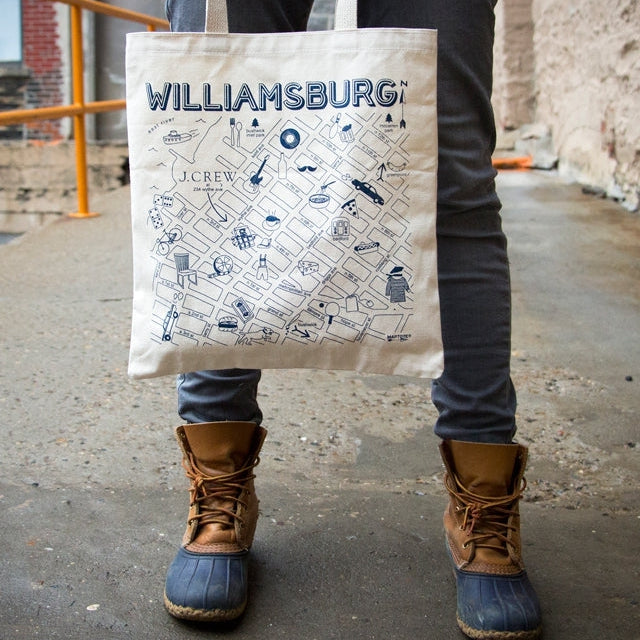 Custom J.Crew Williamsburg Tote-Maptote