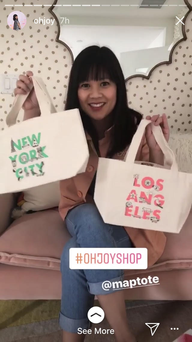 Maptote featured in Oh Joy! Shop