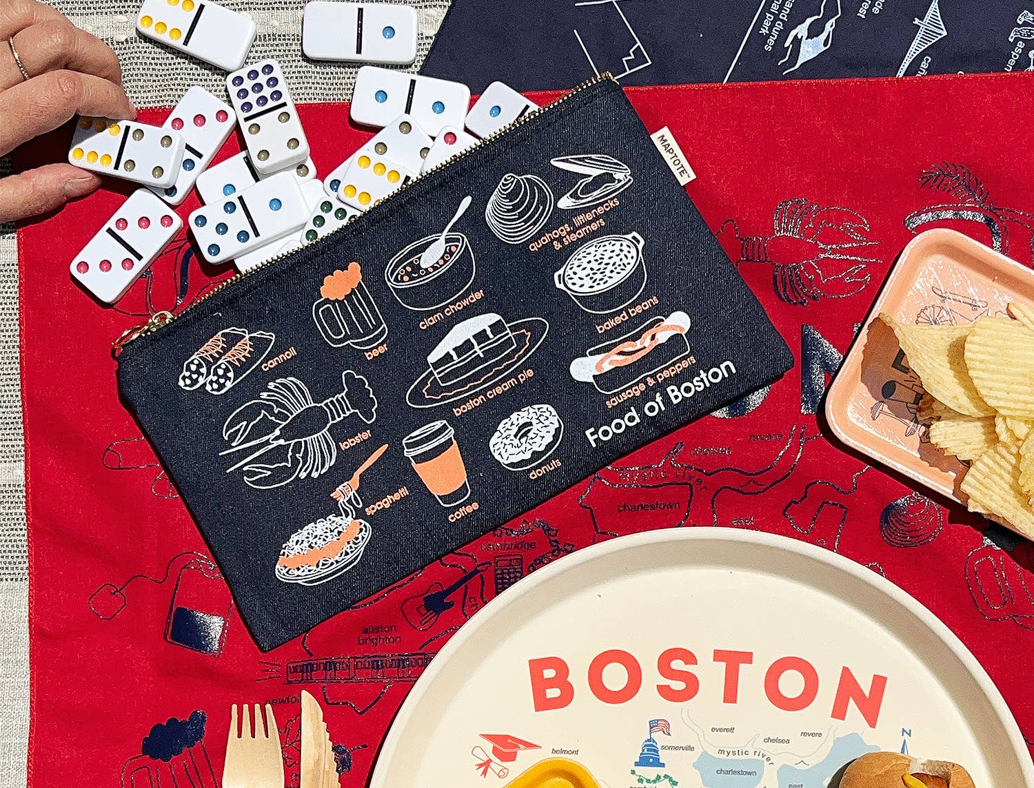 Boston Foodie Slim Pouch