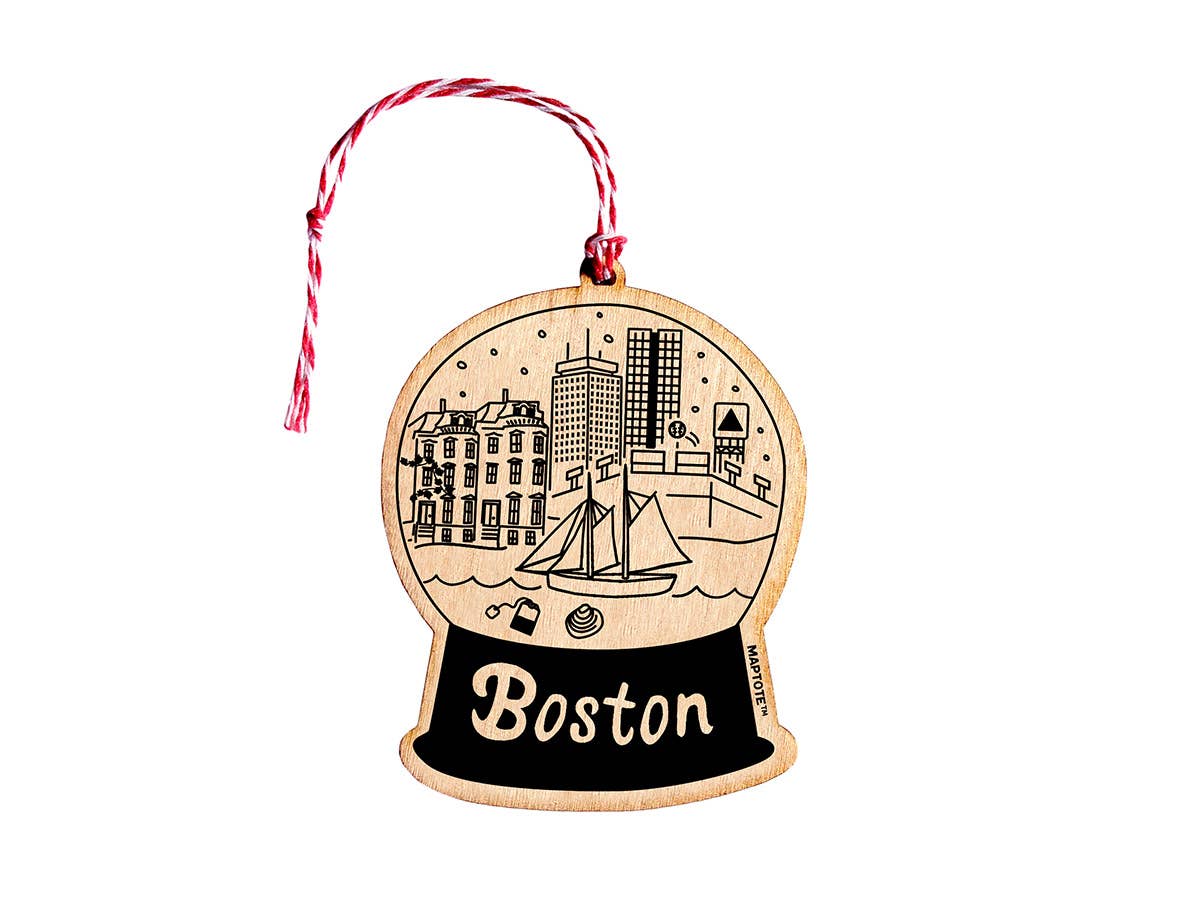 Boston Wood Ornament