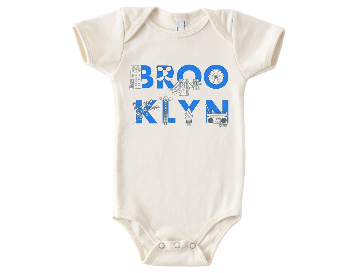 Brooklyn Font Baby One-Piece