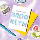 Brooklyn Font Greeting Card