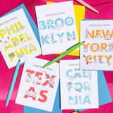 Brooklyn Font Greeting Card