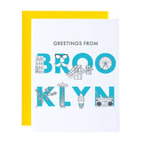 Brooklyn Font Greeting Card