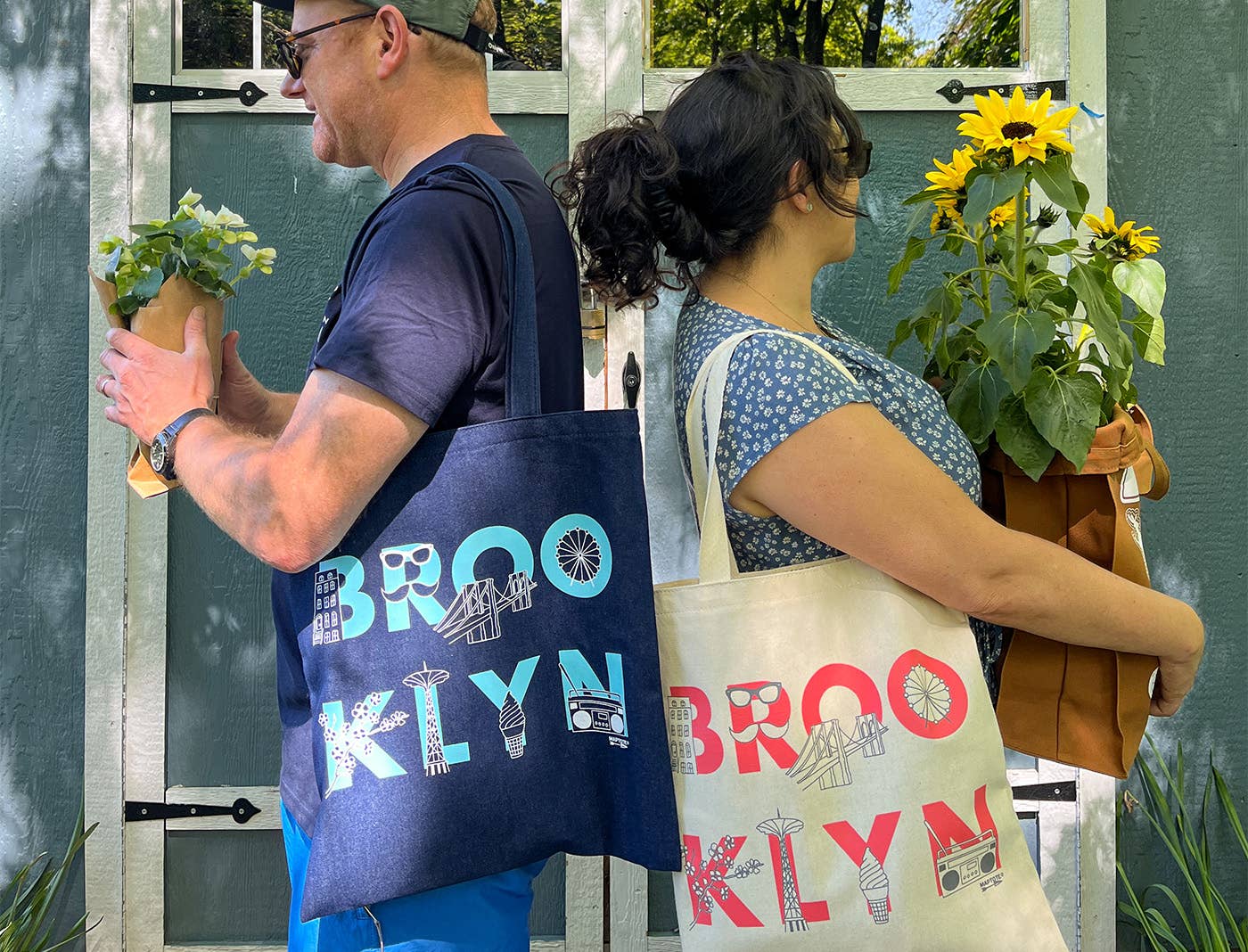 Brooklyn Font Grocery Tote