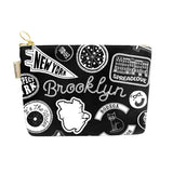 Brooklyn Pins & Patches Zipped Pouch