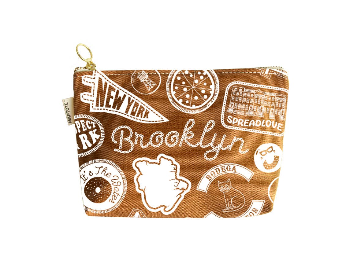 Brooklyn Pins & Patches Zipped Pouch