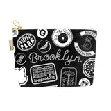 Brooklyn Pins & Patches Zipped Pouch