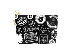 Brooklyn Pins & Patches Zipped Pouch