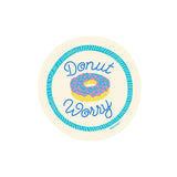 California Donut Worry Sticker