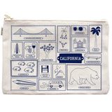 California Flat Zip Pouch