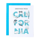 California Font Greeting Card