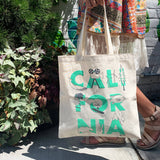 California Font Grocery Tote