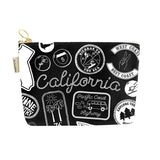 California Pins & Patches Zipped Pouch