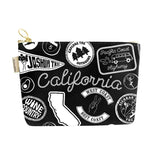 California Pins & Patches Zipped Pouch