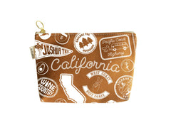 California Pins & Patches Zipped Pouch