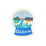 California Snowglobe Sticker
