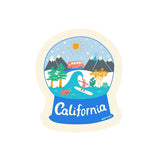 California Snowglobe Sticker