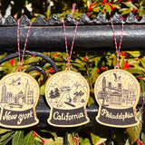 California Wood Ornament