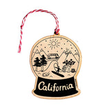 California Wood Ornament