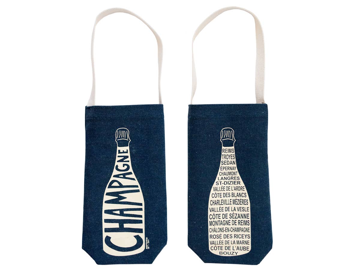 Champagne Single Wine Totes