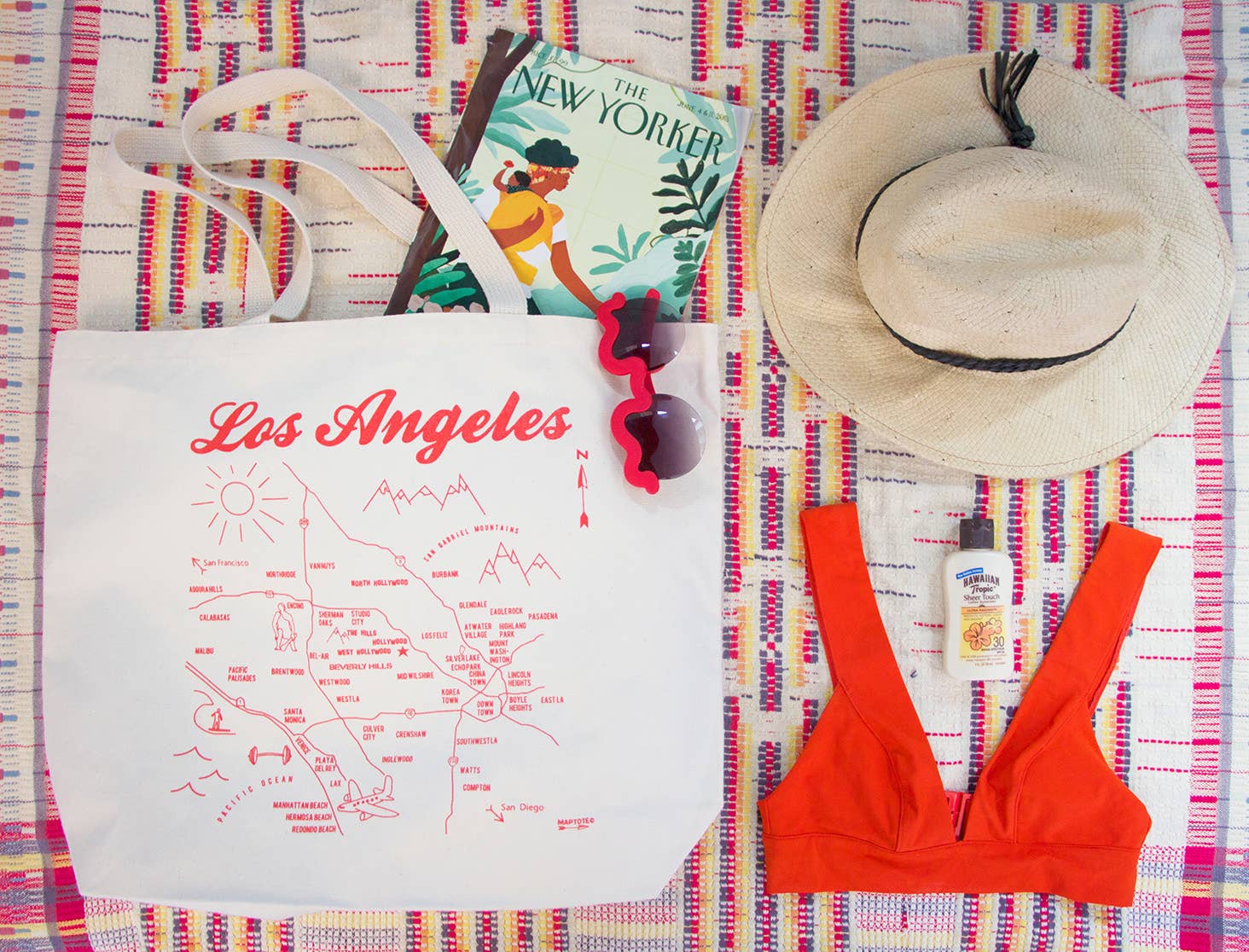 Los Angeles Beach Tote