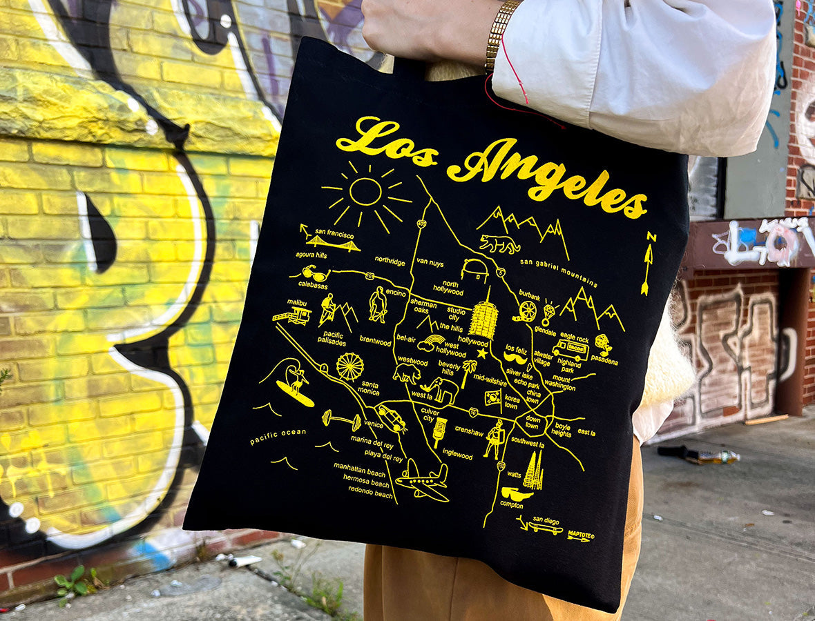 Los Angeles Black Everyday Tote