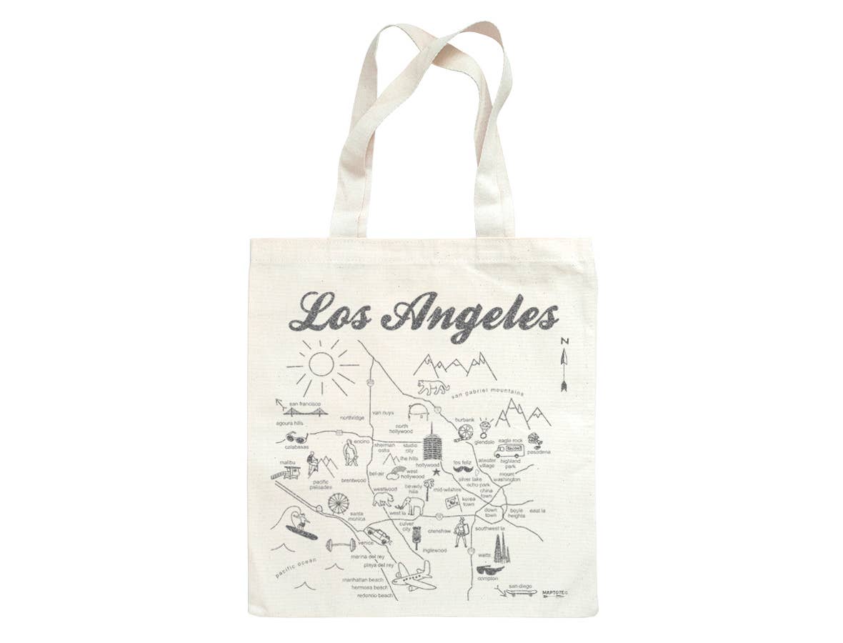 Los Angeles Metallic Grocery Tote