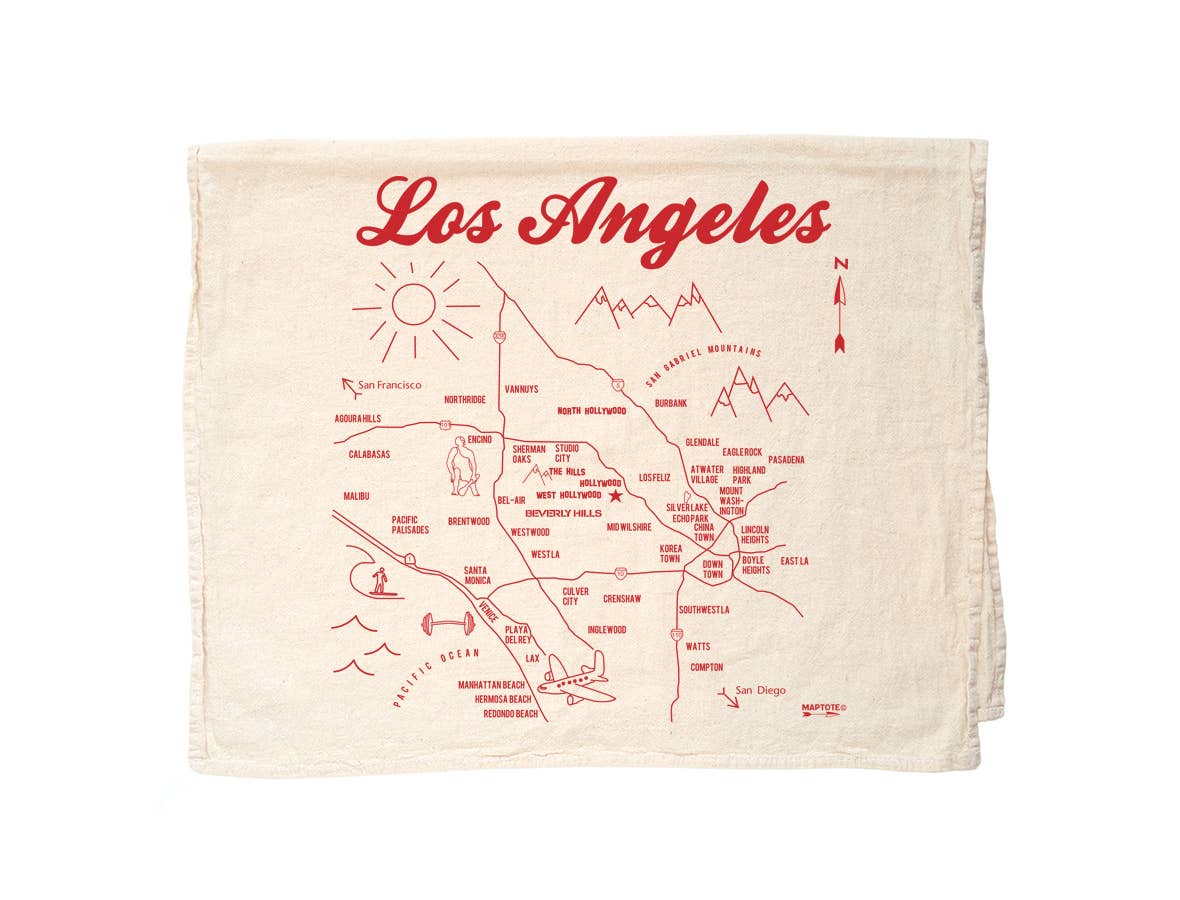 Los Angeles Tea Towel