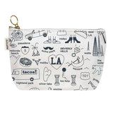 Los Angeles Zipped Pouch