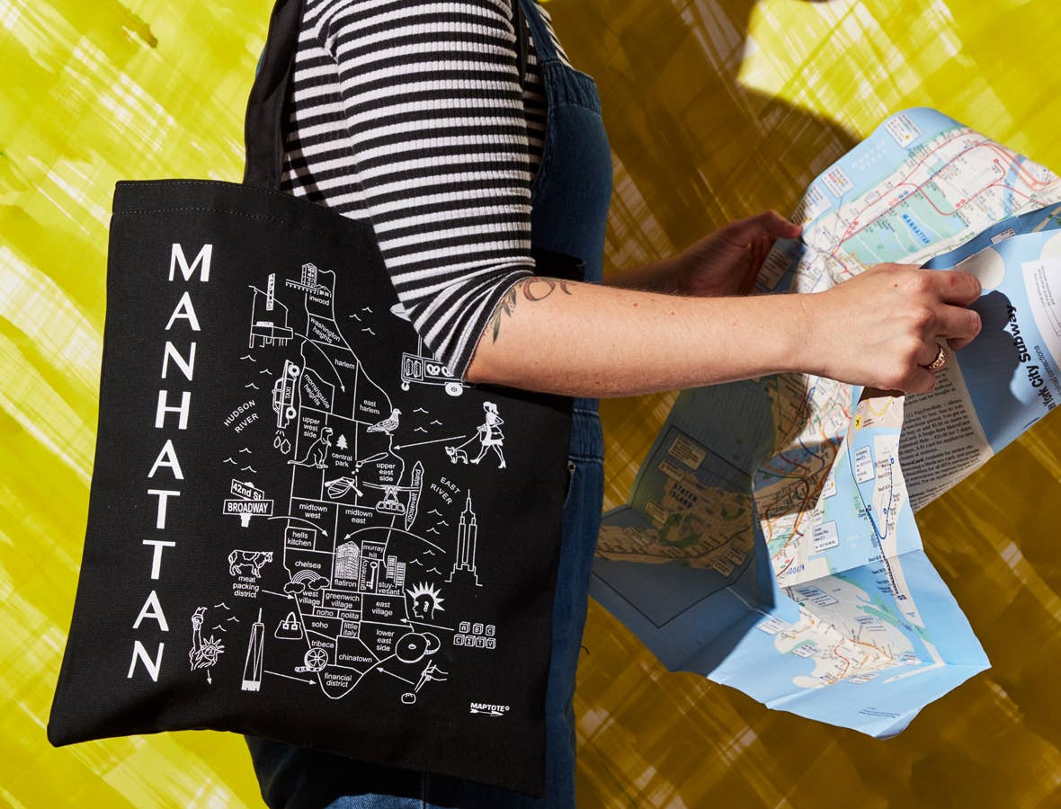 Manhattan Black Everyday Tote