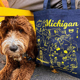 Michigan Denim Tote