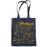 Michigan Denim Tote