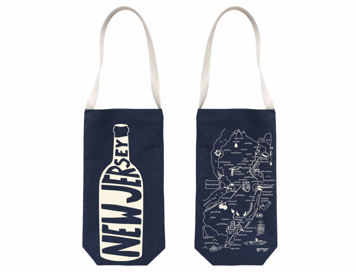 New Jersey Single Wine Totes