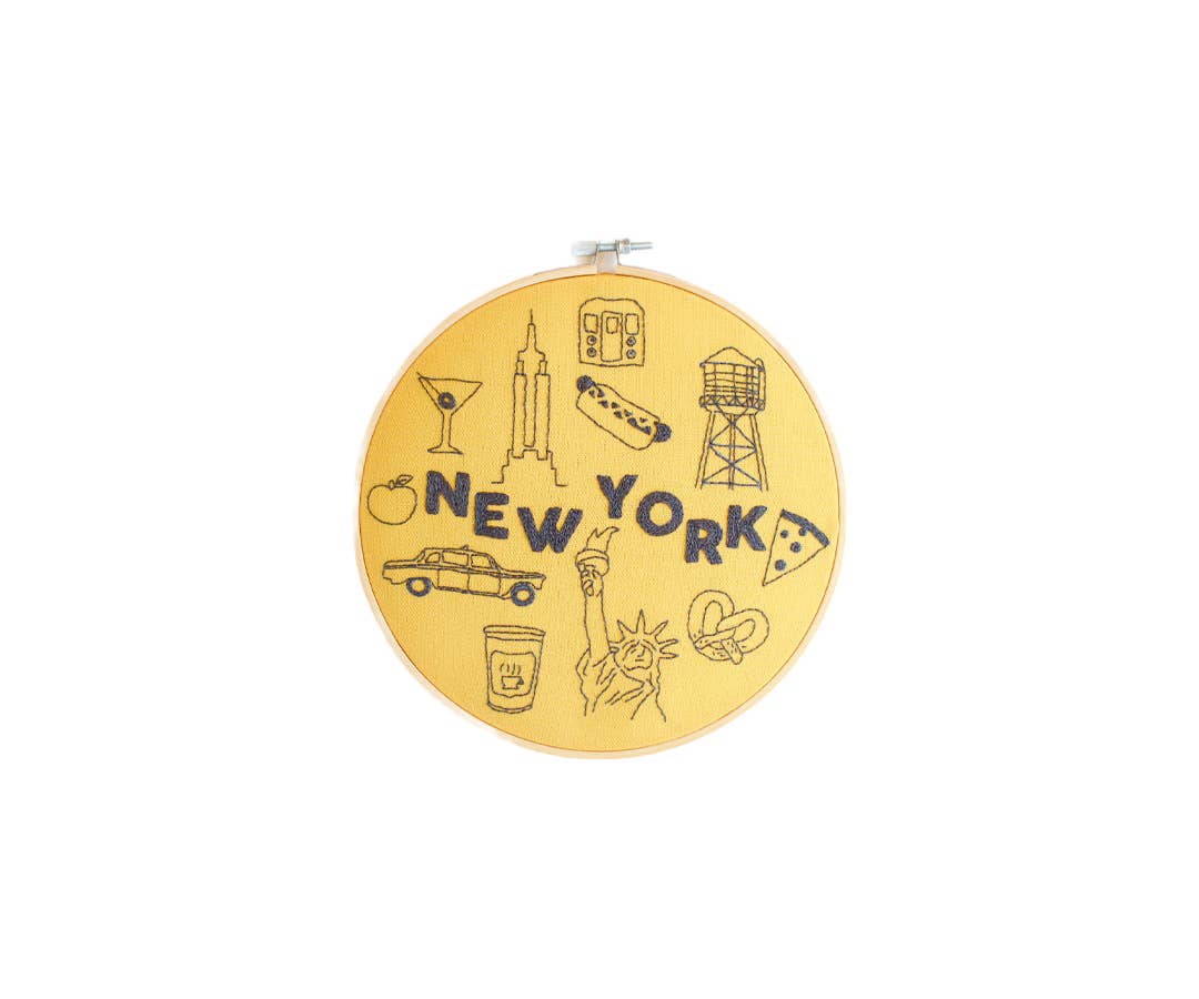 New York City Cotton Clara Embroidery Kit