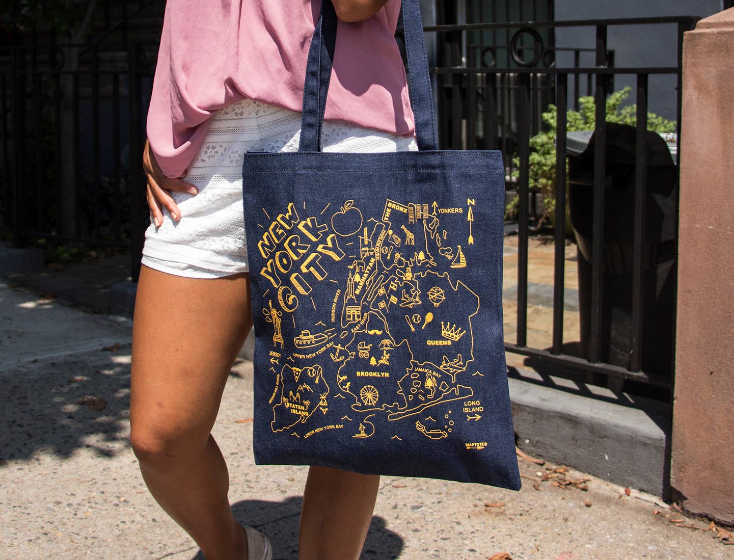 New York City Denim Tote