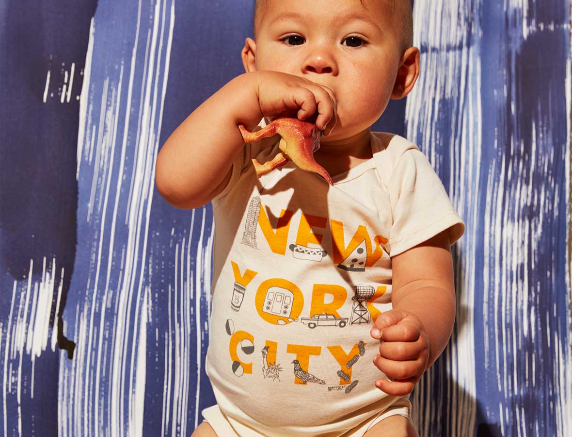 New York City Font Baby One-Piece