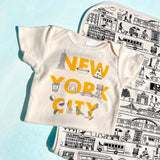 New York City Font Baby One-Piece