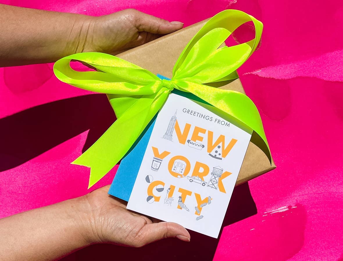 New York City Font Greeting Card