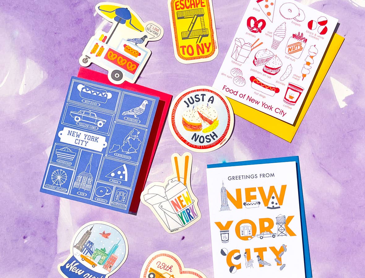 New York City Font Greeting Card