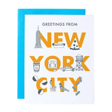 New York City Font Greeting Card