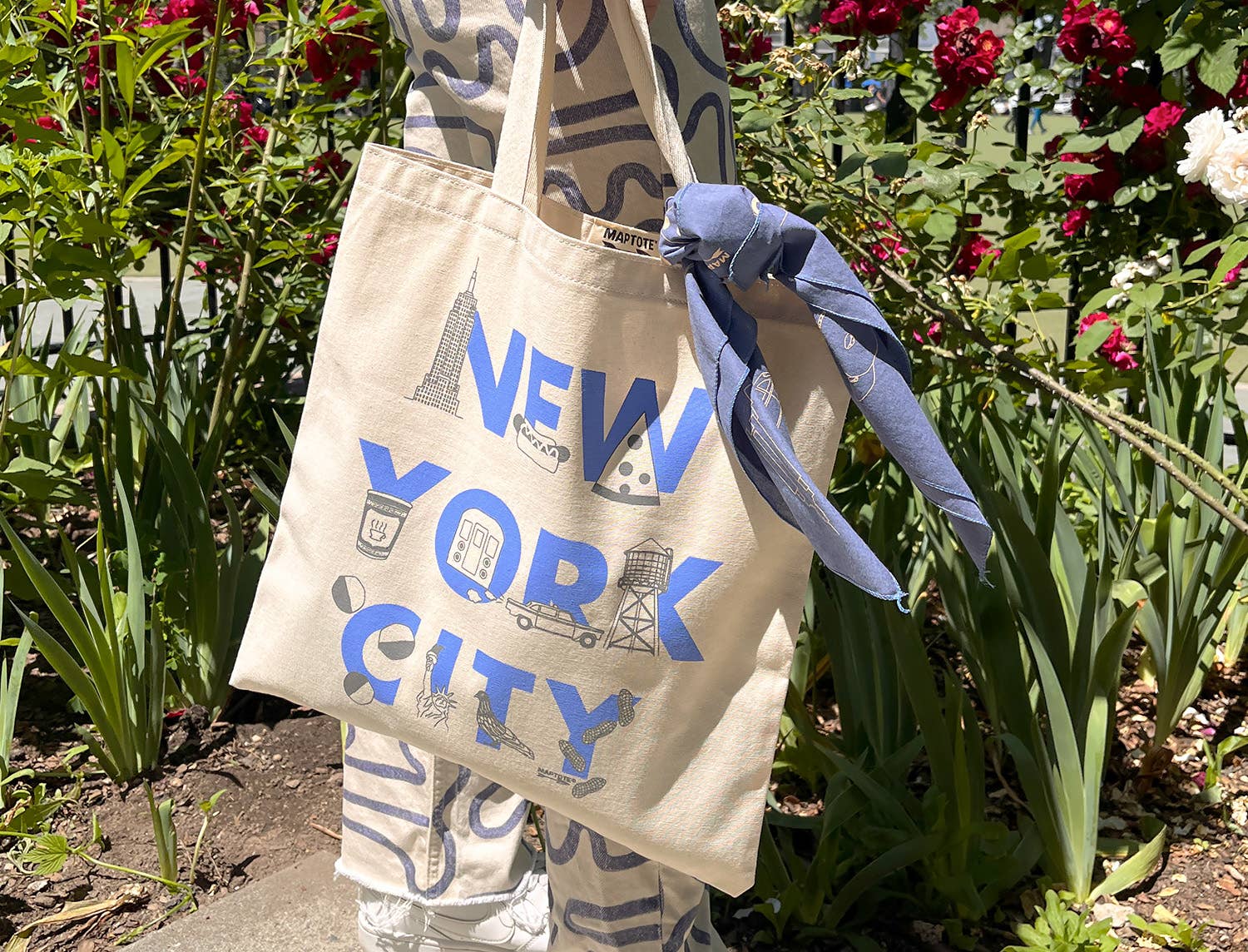 New York City Font Grocery Tote