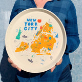 New York City Round Tray