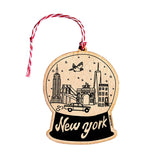 New York City Wood Ornament