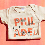 Philadelphia Font Baby One-Piece