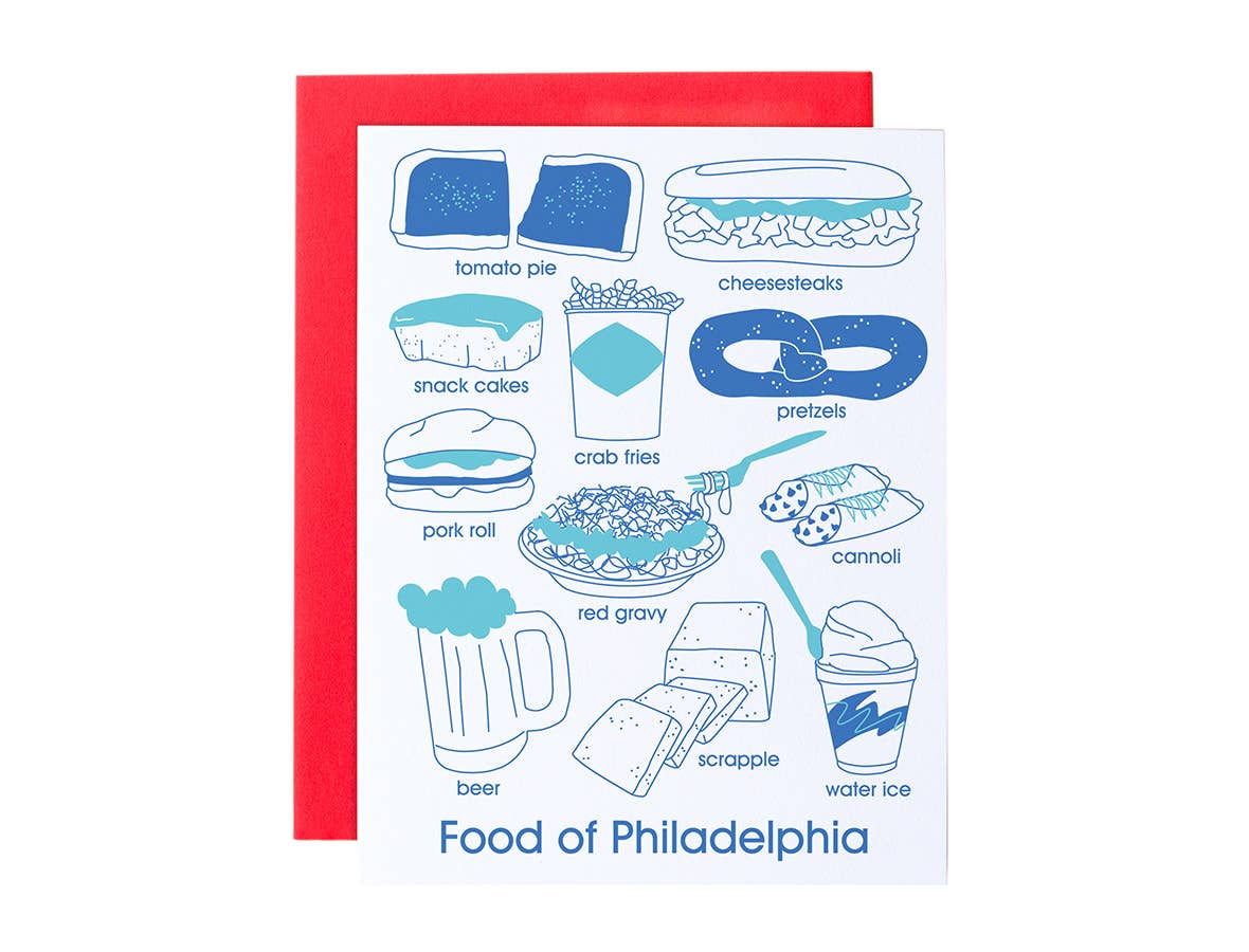 Philadelphia Foodie Greeting Card